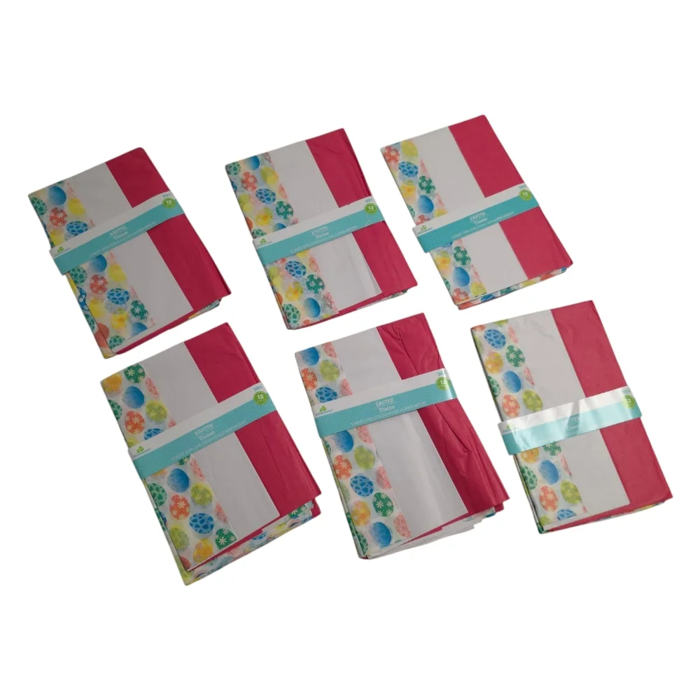 Easter Tissue Paper 6-Pack For Gift Bags Boxes 12 Sheets 20